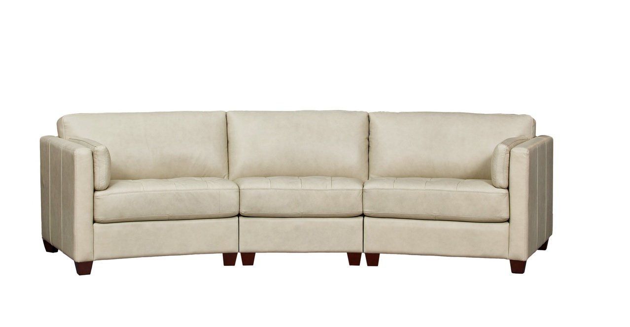 Yuna Curve Modular Leather Sofa Collection